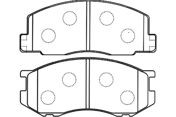 KAVO PARTS Комплект тормозных колодок, дисковый тормоз BP-9098